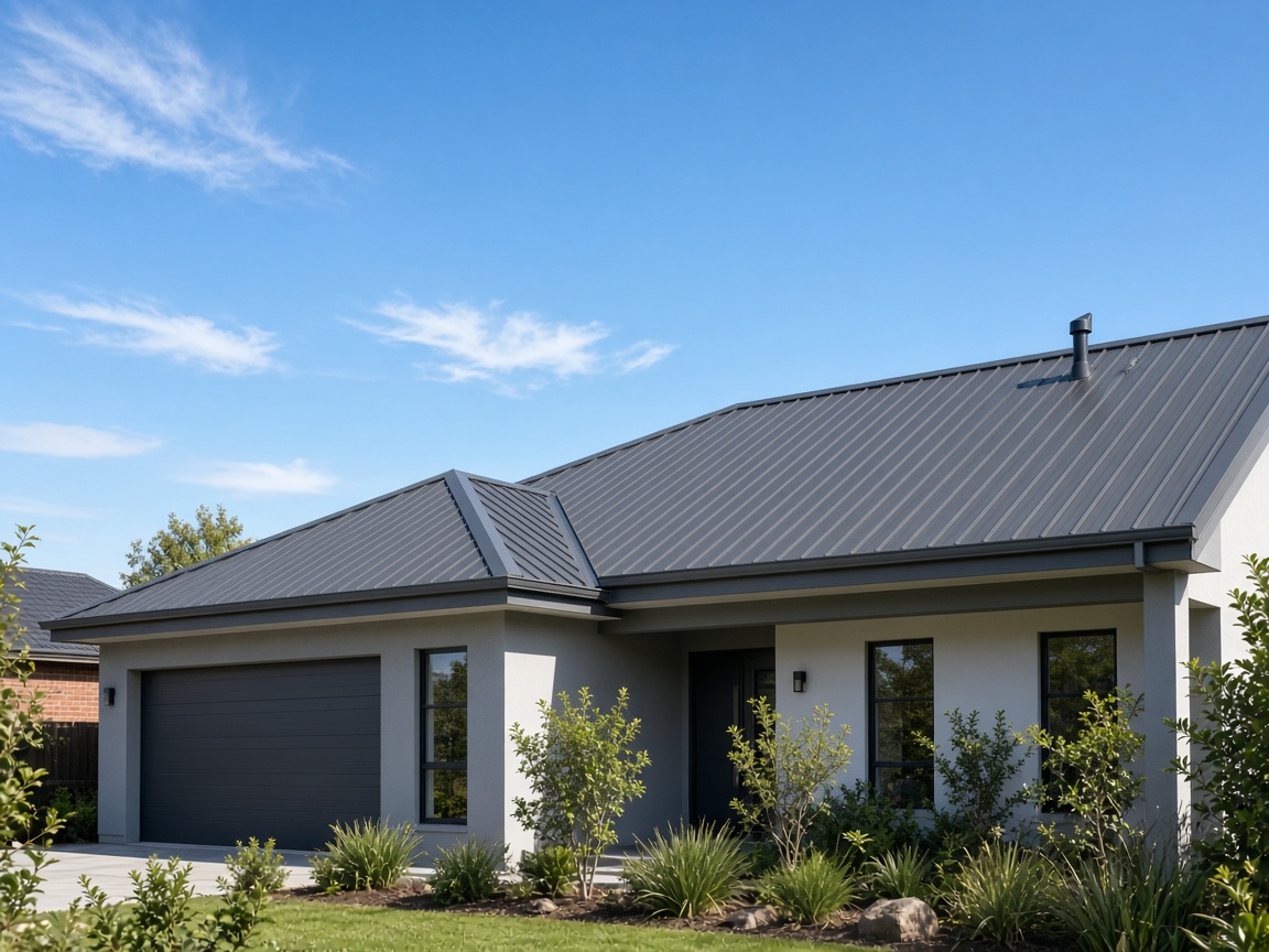 Metal roof finish