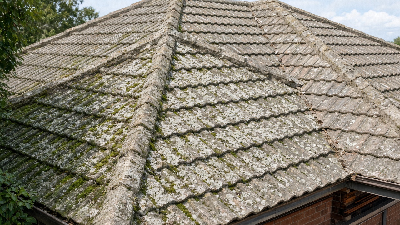 Weathered Melbourne roof before restoration
